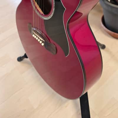 Gibson EC-10 Standard 1998 Special Limited Edition Cherry Red EC10 Pro Studio Guitar American 90s USA Acoustic Electric Thin Thinline Jumbo Stage Songwriter Light Lightweight Only 2kg image 13