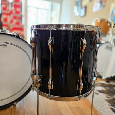 Drum Kits - Yamaha Recording Custom 14x24 9x13 15x16 (Solid Black) image 11