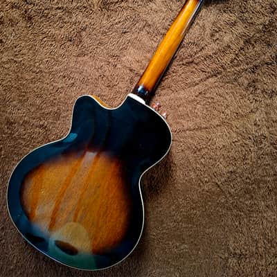 Extremely Rare Vintage 1980s Aria Elecord Model FET-65-12 12 String With Electronics And Arched Top And Bottom image 8