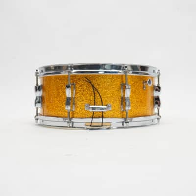Ludwig 14” x 5.5” Jazz Festival in Gold Sparkle 1966 1966 image 5