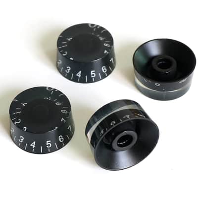 Black Guitar speed knobs set of 4 by Budreau Guitars image 3