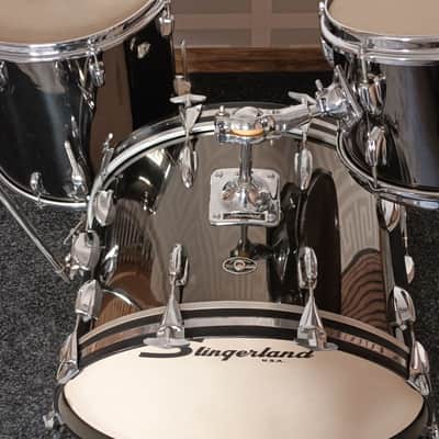 Slingerland 1970s ‘Blakrome’ Over Wood 3 Piece Drum Kit- 12″/16″/22″ image 4