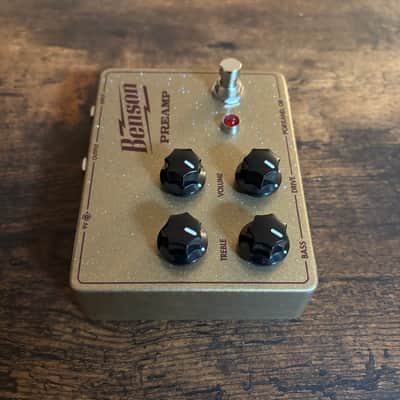 Benson Amps Preamp Overdrive Boost Limited Gold Oxblood Guitar Pedal MINT image 6