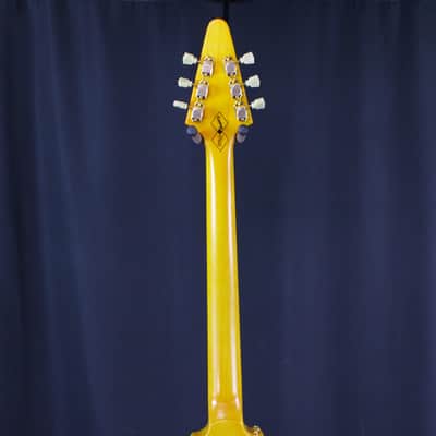 Epiphone '58 Korina Flying V - Aged Natural (White Pickguard) image 6