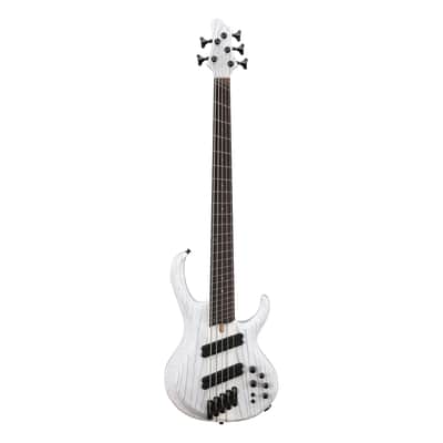 Used Ibanez BTB865MSTWF BTB Bass Workshop 5-Str - Transparent White Flat image 2