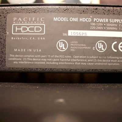 Pacific Microsonics HDCD Model 1 image 3