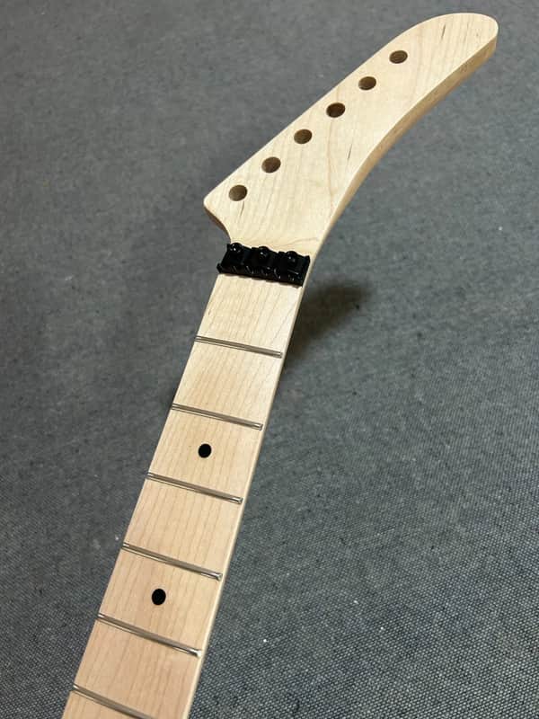 Banana head 22fret Natural color Maple Guitar Neck sickle lock ing nut image 1