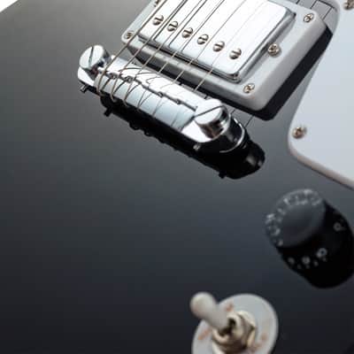 CNZ Audio LP Standard Electric Guitar - Rosewood Fingerboard & Maple Bridge, Black Finish image 4