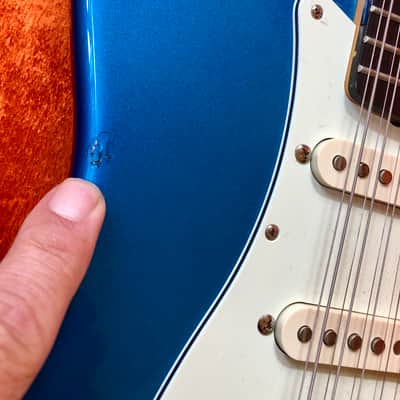 100% original 2004/05 Fender Stratocaster XII ST-12 12 String Electric Guitar Rosewood Blue image 11