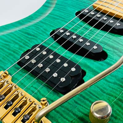 Zion Custom Z-Series style superstrat. 'Irish eyes are smilin.' 2002 image 3