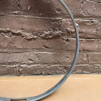 Unbranded 15" 8-Lug Drum Hoop / Rim – Chrome-Plated Steel – Vintage Replacement Part – Fair Condition image 7