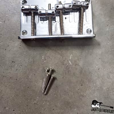 Teisco / Silvertone / Univox / Matsumoku MIJ Lawsuit-Era Bass Bridge (70s/80s, Chrome) image 2