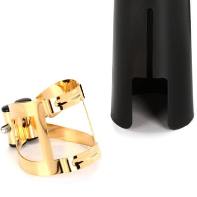 Vandoren M|O Alto Saxophone Ligature and Cap - Gilded image 1