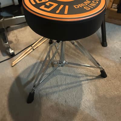 Gretsch GR9608-2 Drum Throne with Round Badge Logo 2010s - Black image 2
