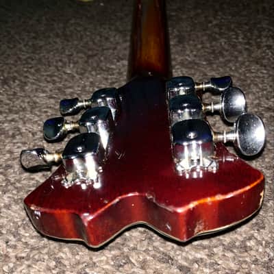 Vintage Toledo  Es 335 style semi hollow body electric guitar guitar made in japan 1970s Sunburst image 19