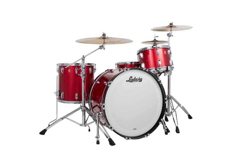 Ludwig *Pre-Order* Legacy Mahogany Red Sparkle MOD 18x22_8x10_9x12_16x16 Custom Drums Shells Pack Made in USA | Special Order | Authorized Dealer image 1