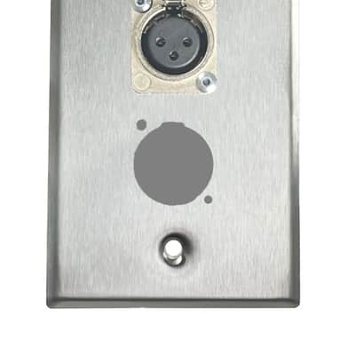 Stainless PROCRAFT SPL-2X-ST-VAR 1 Gang Stainless Pro Audio Installation Wall Plate Loaded, Made in the USA-USB Feed-Thru / RJ45 (CAT 5) Feed-Thru image 8