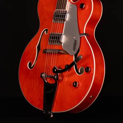 Gretsch G5420T Electromatic Hollow Body Single-Cut with Bigsby, Laurel FB, Orange Stain image 2