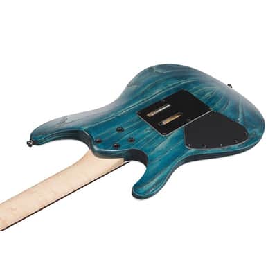 Ibanez S520AH S Standard Guitar  - Cosmic Blue Stained Flat image 6