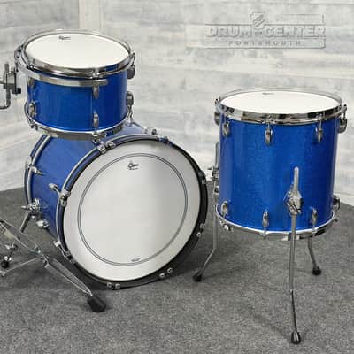 Gretsch Broadkaster 3pc Drum Set 20/12/14 Blue Sparkle image 2