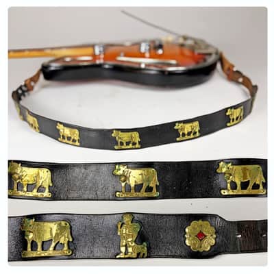 Loft Relics "Cattle Call" guitar strap (Souldier) one-of-a-kind made at the Wilco Loft image 1