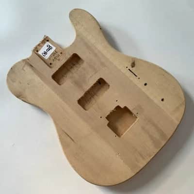 Solid Basswood Telecaster Tele Style Unfinished Guitar Body with P90s Pickup image 1