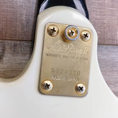MIJ Aria Pro II ZZB Deluxe WBZ 1980's White zebra rocker bass guitar image 7