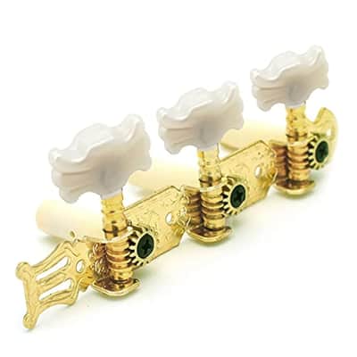 Classical Guitar String Tuning Peg Tuner Machine Heads Tuning Key Pegs 3+3 Tuners For Nylon Strings?Gold? image 2
