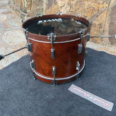 Rare Vintage Tama Superstar 20x14 Bass Drum Super Mahogany image 11