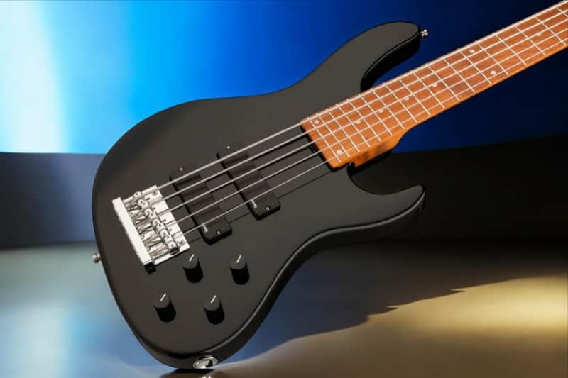Sadowsky MetroExpress 5-String 24-Fret Modern Bass Roasted Maple Fingerboard 5-String High Polish, Solid Black image 1