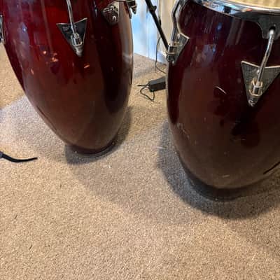 Latin Percussion Classic model wood 90s - Wine red/burgundy image 7