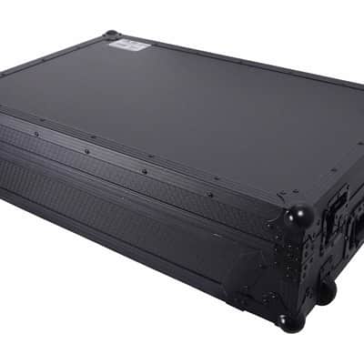 ProX XS-DDJREV5 WLTBL LED, ATA Flight Style Road Case for Pioneer DDJ-REV5 DJ Controller with Laptop Shelf 1U Rack Space Wheels and LED Black Finish image 8