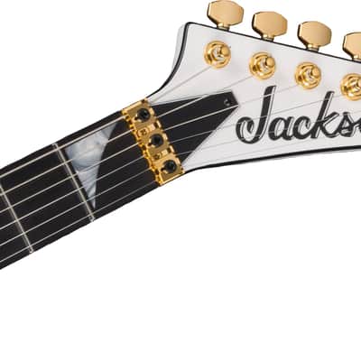 Jackson MJ Series Rhoads RR24MG, Ebony Fingerboard, White with Black Pinstripes Gold Hardware with Floyd Rose 2904001876 image 5