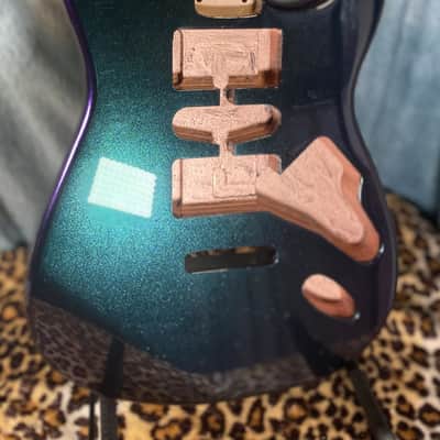 Stunning ColorShift Blue/Teal/Purple Replacement HSH Strat North American Alder image 3