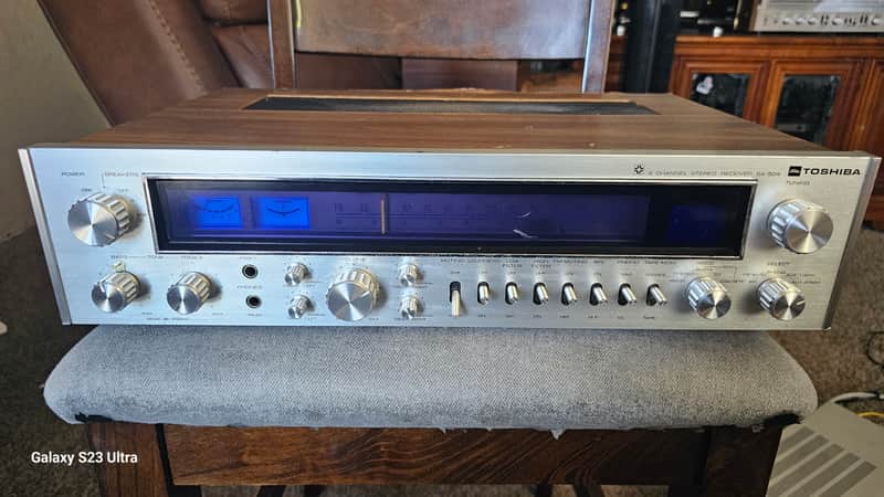 Toshiba receiver Sa 504 1973 - Silverface | Reverb