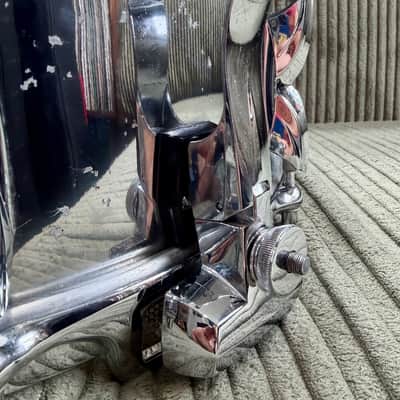 Vintage Premier 2000 Flo-Beam 5x14 Snare Drum — Chrome Over Aluminium (COA), Made in England (Video Demo) image 4