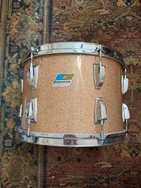 Ludwig Champagne Sparkle 13” Tom Drum 70’s image 1