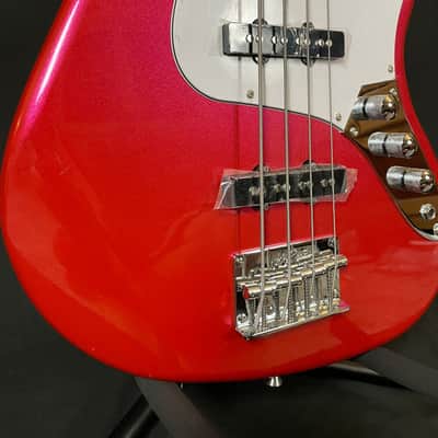 Harley Benton JB-20 CAR 2025 Candy Apple Red 4-String Jazz Bass Style image 6