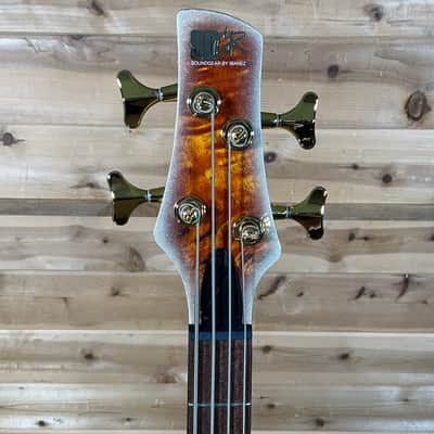 Ibanez SR400EPBDX 4-String Electric Bass - Mars Gold Metallic Burst image 3