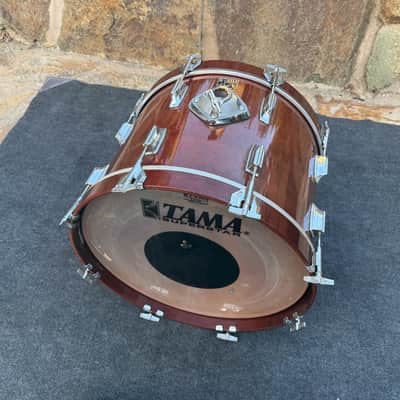 Rare 1980's vintage Tama Superstar 20x14 Bass Drum Super Mahogany image 6