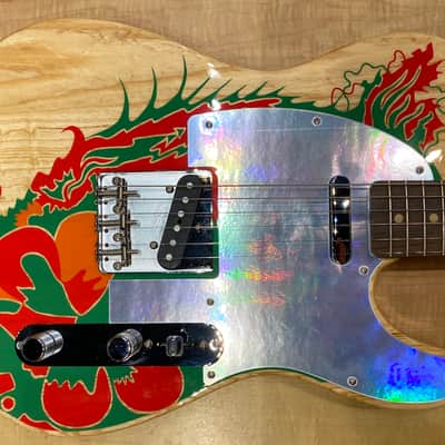 Fender Jimmy Page Telecaster Electric Guitar Natural w/ Artwork image 4