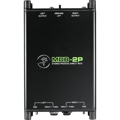 Mackie MDB-2P Dual Mono/Stereo Passive Direct Box for Studio/Live Applications image 1