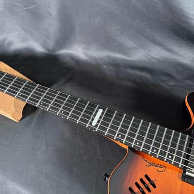 Godin LGX-SA with AA Flame Maple Top 2010s - Cognac Burst image 2