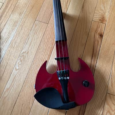 Wood Stingray SV4 Electric Violin - Candy Apple Red image 2