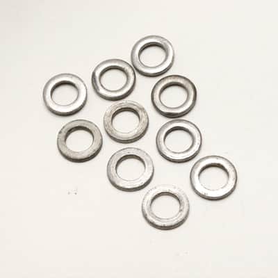 Set of 10 Nickel Plated Slotted Head Tension (Tuning) Rods, Rare, w/Washers  / Circa 1920s - 1930s image 4