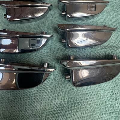 Ludwig Lot of 8 Vintage Large Classic Lugs for Floor Tom or Bass Drum - #1 80s - Chrome image 8