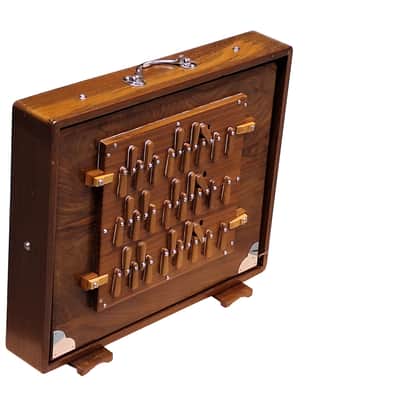 SHRUTI BOX~TEAK WOOD~3 OCTAVES~BIG SIZE (17" X 14" X 3")~36 NOTES~TUNE TO 440 Hz~BHAJAN~SHRUTI~YOGA~VOCAL~CHANTING~WITH GIG BAG image 2