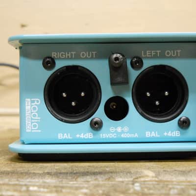 Radial J+4 Stereo Line Driver DI Box - Seafoam Blue Bild 3
