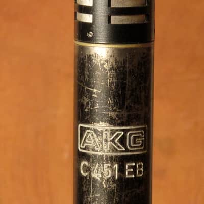 AKG C 451 EB with CK1 small diaphragm condenser vintage microphone SN 44420 image 2