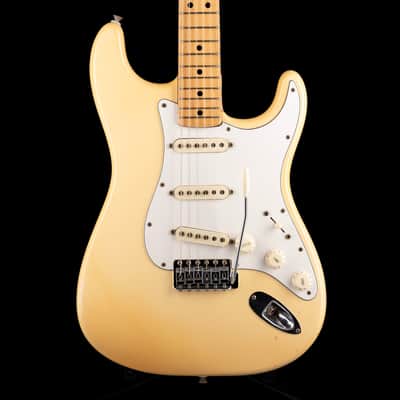 Vintage 1974 Fender Stratocaster Maple Fingerboard Olympic White With OHSC image 1